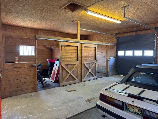 129 Williams Rd, Presque Isle, ME 04769 - garage with wooden walls