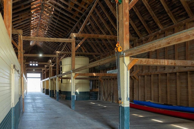 view of horse barn