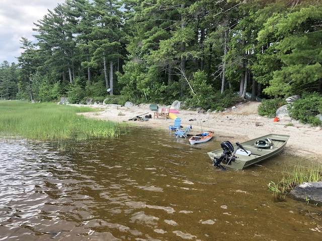 172 Alder Brook Ln, Waltham, ME 04605 - water view featuring a forest