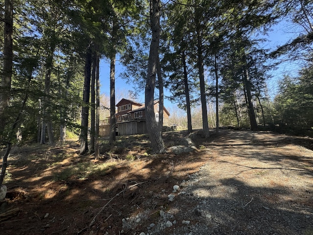 172 Alder Brook Ln, Waltham, ME 04605 - view of yard with a deck