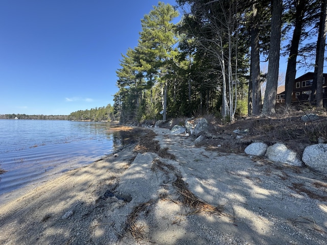 172 Alder Brook Ln, Waltham, ME 04605 - water view with a heavily wooded area