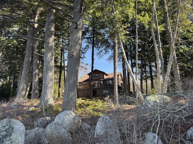 172 Alder Brook Ln, Waltham, ME 04605 - view of rear view of house