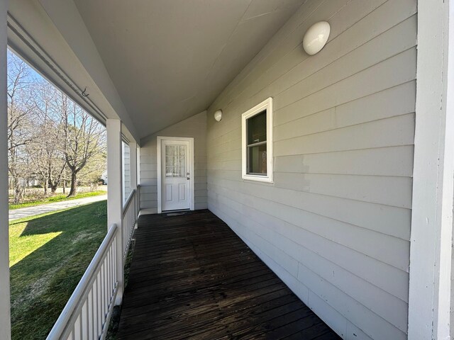 exterior space with a yard