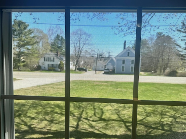 view of yard featuring a residential view