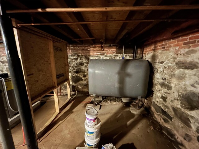 interior space with heating fuel