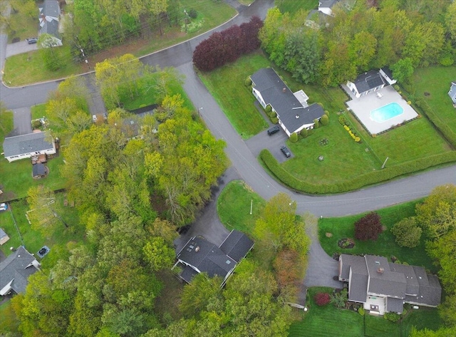 17 Fenton Way, Bangor, ME 04401 - aerial view of property and surrounding area featuring a pool area