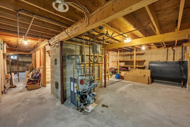 17 Fenton Way, Bangor, ME 04401 - unfinished below grade area featuring heating fuel and a heating unit