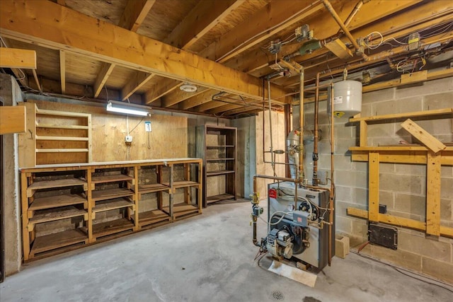 17 Fenton Way, Bangor, ME 04401 - unfinished basement with a heating unit
