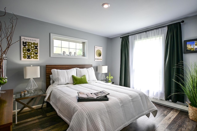 25 Ireland Dr, Berwick, ME 03901 - bedroom with baseboard heating and wood finished floors