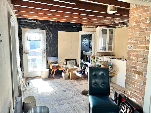 interior space with wood-type flooring