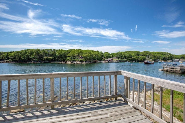 147 State Route 32, Bristol, ME 04554 - deck with a water view