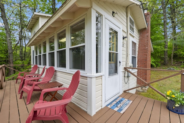 19 Pond View Way, Casco, ME 04015 - view of wooden terrace