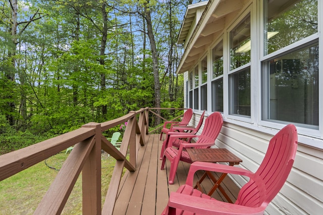 19 Pond View Way, Casco, ME 04015 - view of wooden terrace