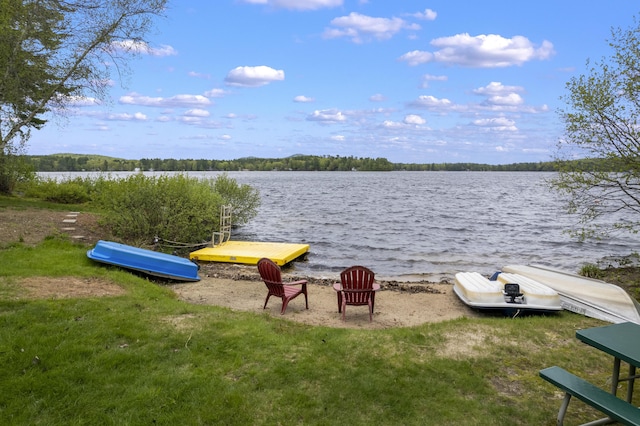 19 Pond View Way, Casco, ME 04015 - water view with a dock