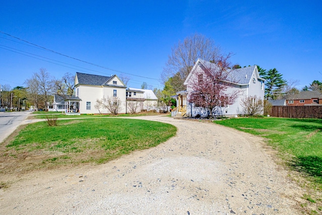 view of front of home featuring driveway
