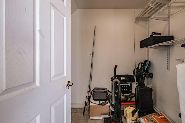 view of storage room