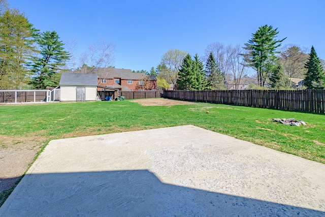 view of yard featuring a patio