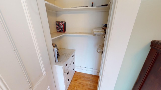 view of storage area