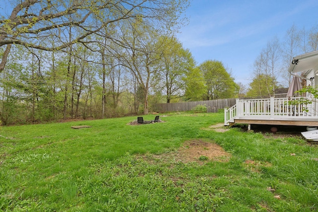 61 Westmore Ave, Biddeford, ME 04005 - view of yard with a wooden deck