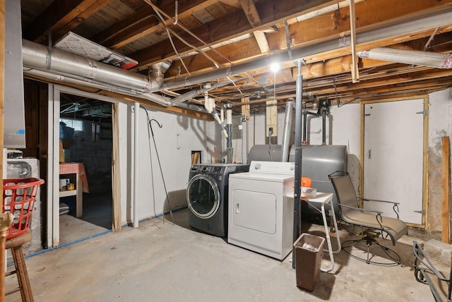 61 Westmore Ave, Biddeford, ME 04005 - unfinished basement with independent washer and dryer