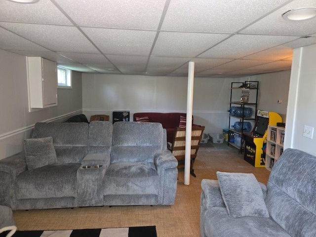 9 Allen Avenue Ext, Falmouth, ME 04105 - living room featuring a paneled ceiling