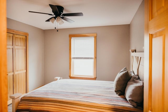 104 Hamlin Rd, Waterford, ME 04088 - bedroom with ceiling fan