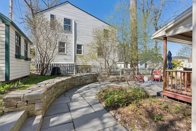 11 Linden St, Bath, ME 04530 - exterior space featuring fence, a patio, and a deck