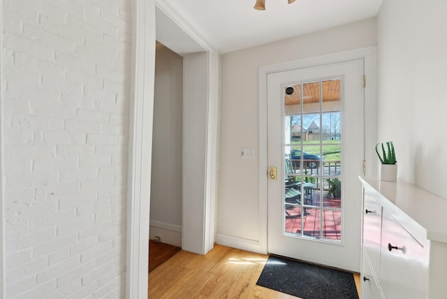 11 Linden St, Bath, ME 04530 - entryway featuring light wood-type flooring