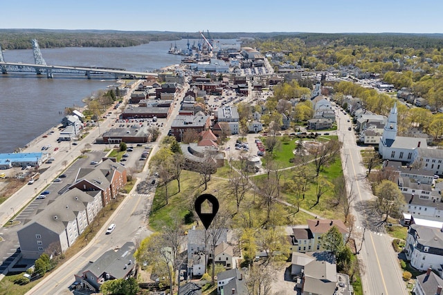 11 Linden St, Bath, ME 04530 - aerial view with a water view