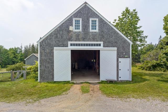 651 N Shore Rd, North Haven, ME 04853 - view of detached garage