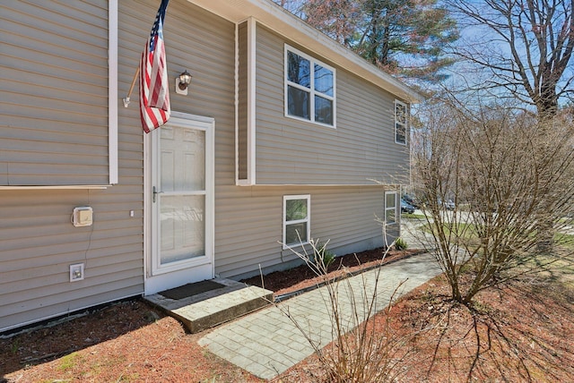 view of rear view of property
