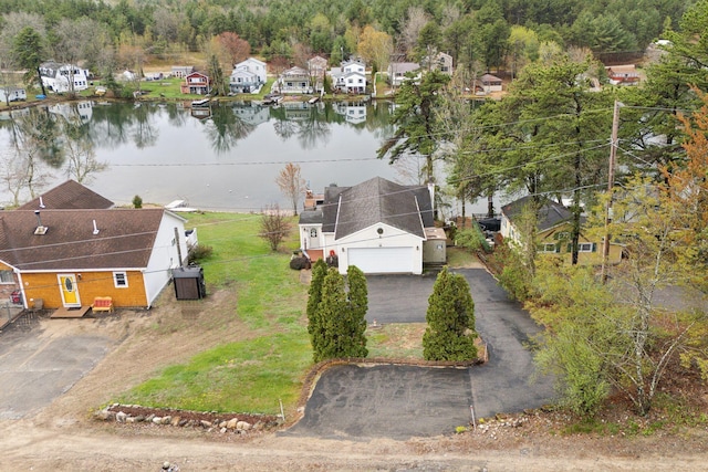 30 Swan Cir, Shapleigh, ME 04076 - aerial view of residential area with a large body of water