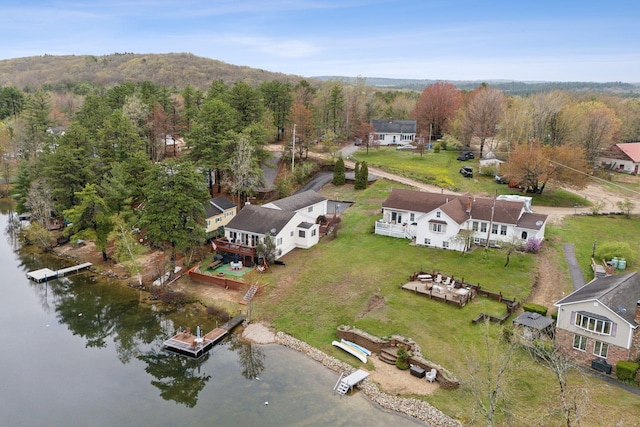 30 Swan Cir, Shapleigh, ME 04076 - aerial view of property and surrounding area featuring a nearby body of water