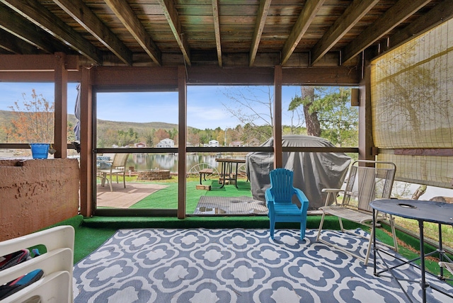 30 Swan Cir, Shapleigh, ME 04076 - sunroom featuring a water view