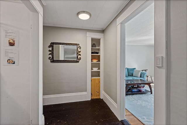 hall with baseboards
