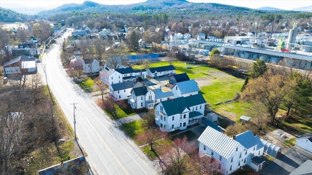 84 Main St, Dixfield, ME 04224 - drone / aerial view with a mountain view