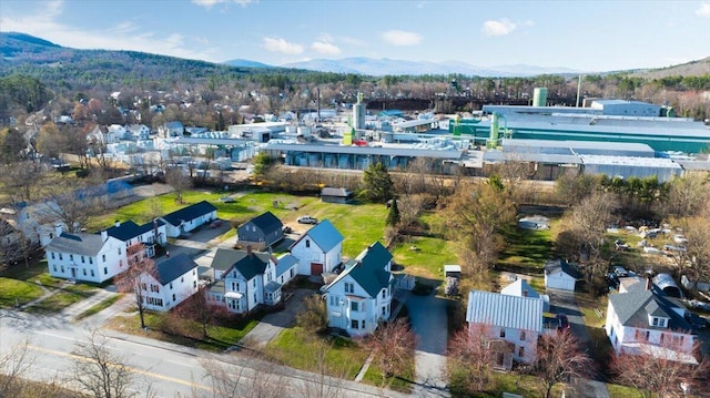 84 Main St, Dixfield, ME 04224 - bird's eye view with a residential view and a mountain view