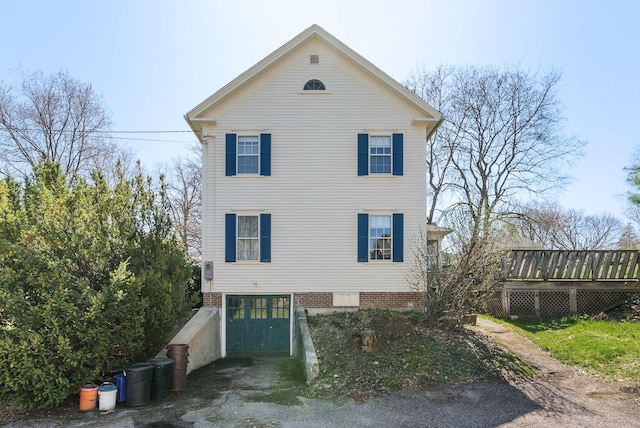 382 College St, Lewiston, ME 04240 - view of property exterior featuring a deck