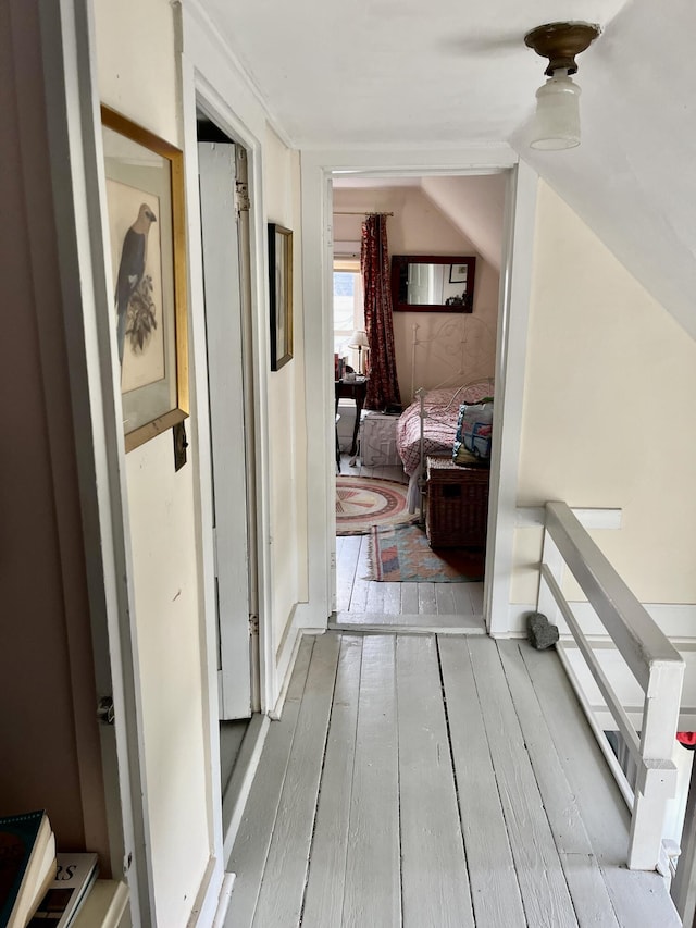 7 Mountain St, Vinalhaven, ME 04863 - hallway with hardwood / wood-style flooring