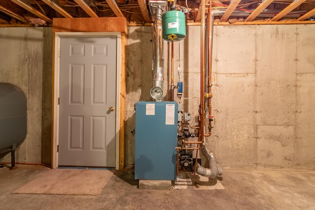 utilities with heating fuel and a heating unit