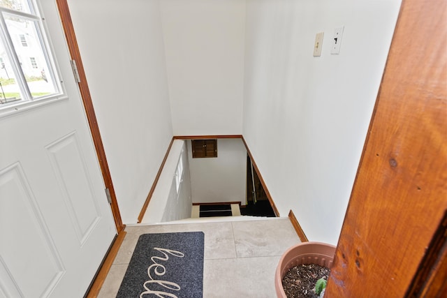 view of stairs
