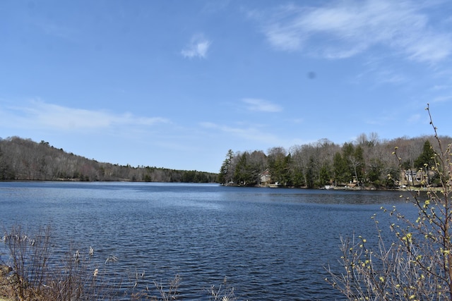 158 Old Stage Rd, Readfield, ME 04355 - view of water feature featuring a wooded view
