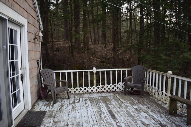 158 Old Stage Rd, Readfield, ME 04355 - view of deck