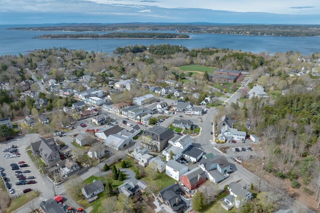 6 Sea St, Northeast Harbor, Mount Desert, ME 04662 - aerial view of property's location with a nearby body of water and nearby suburban area