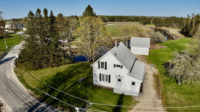 30 Mill St, Harrington, ME 04643 - aerial view of property and surrounding area featuring a large body of water
