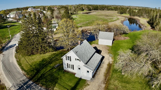 30 Mill St, Harrington, ME 04643 - aerial view of property and surrounding area featuring a nearby body of water