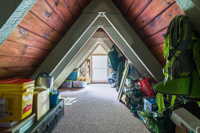 view of attic
