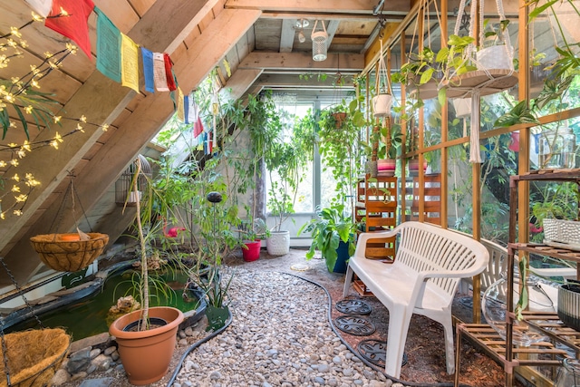 view of sunroom