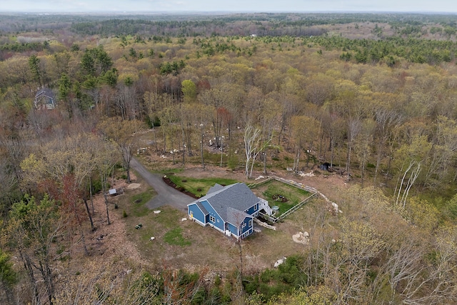 29 Hawks Nest Ln, Wells, ME 04090 - aerial view of property and surrounding area featuring a forest