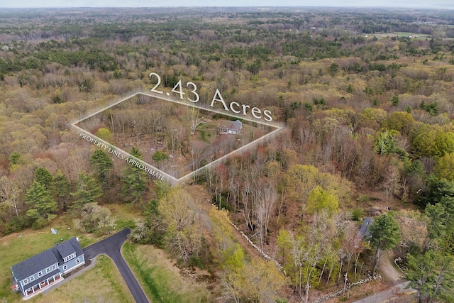 29 Hawks Nest Ln, Wells, ME 04090 - aerial view of a heavily wooded area